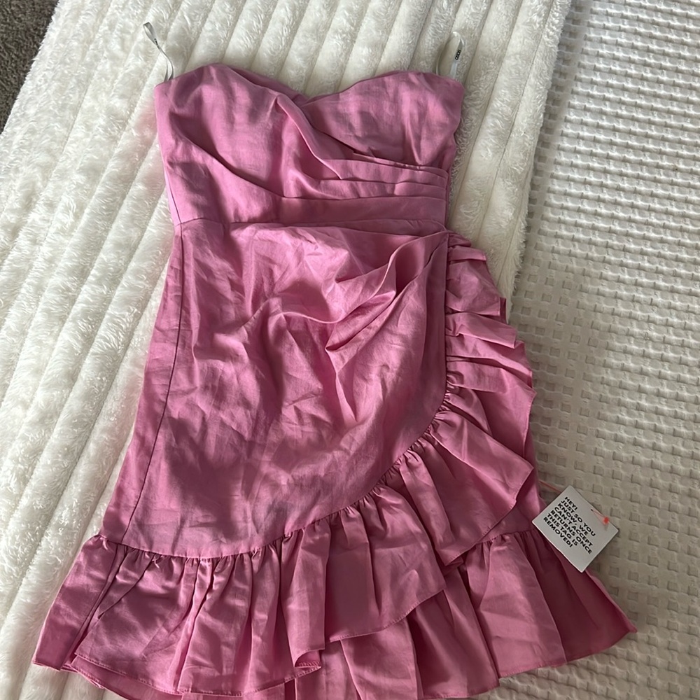 asos mini pink dress
